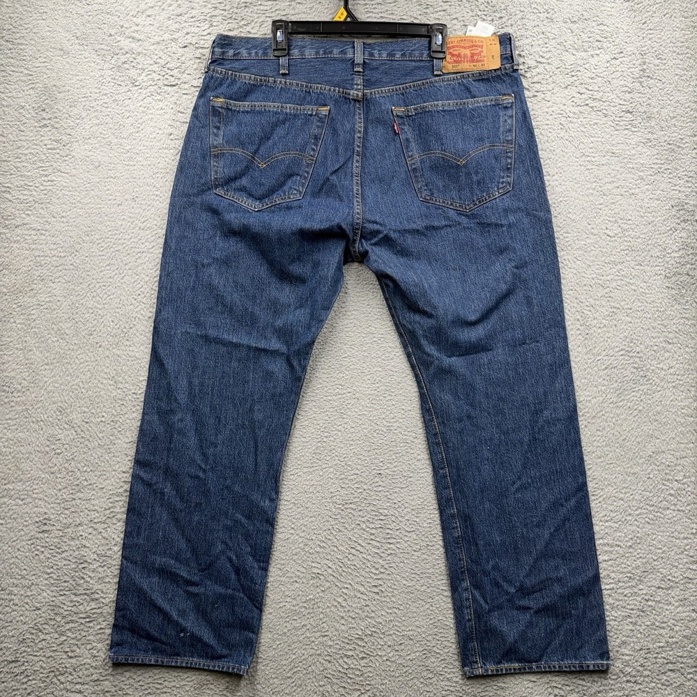 Levis 501 XX Jeans Mens 40x30 Blue Button Fly Straight Leg Distressed Denim